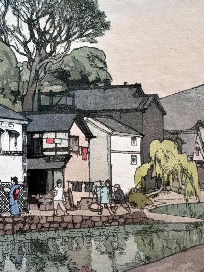 Hiroshi Yoshida Japanese Woodblock Print Yoshida Hiroshi Small Town in China