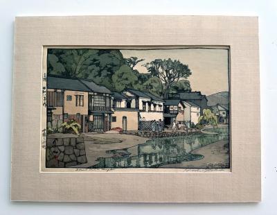Hiroshi Yoshida Japanese Woodblock Print Yoshida Hiroshi Small Town in China