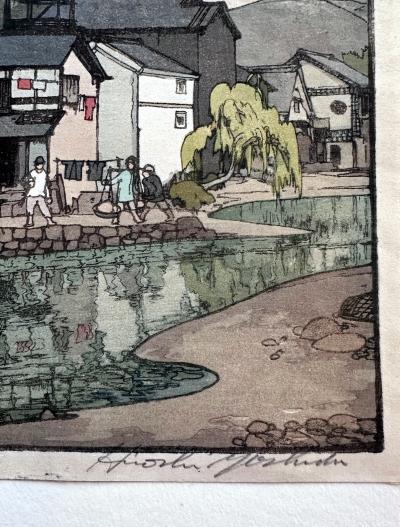 Hiroshi Yoshida Japanese Woodblock Print Yoshida Hiroshi Small Town in China