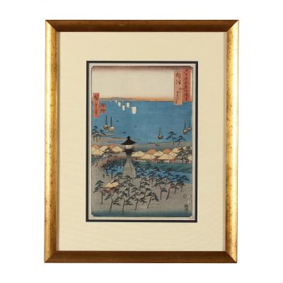 Hiroshige Utagawa Japanese Woodblock Print Famous Views of the Sixty Odd Provinces by Hiroshige
