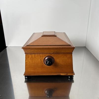 Historicism Box Floral Ash Veneer Rosewood Austria circa 1880