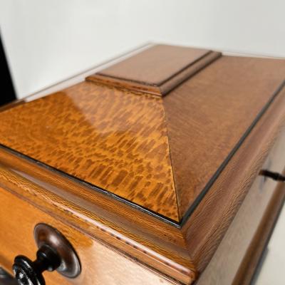 Historicism Box Floral Ash Veneer Rosewood Austria circa 1880