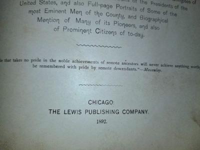 History of Ellis County Presidents of US 1892