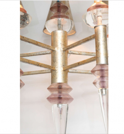 Hivo G Van Teal Chandelier by Hiro Van Teal circa 1970 in Lucite