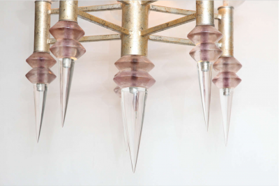 Hivo G Van Teal Chandelier by Hiro Van Teal circa 1970 in Lucite