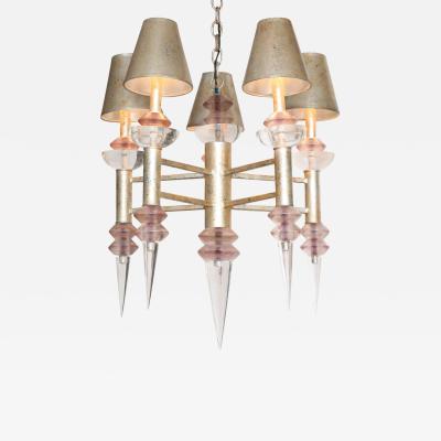 Hivo G Van Teal Chandelier by Hiro Van Teal circa 1970 in Lucite