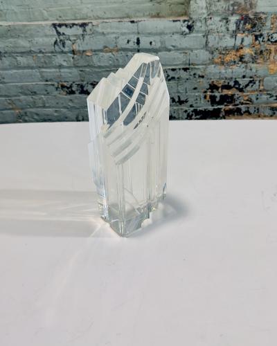Hivo G Van Teal Hivo Van Teal Lucite Abstract Sculpture Signed 1970