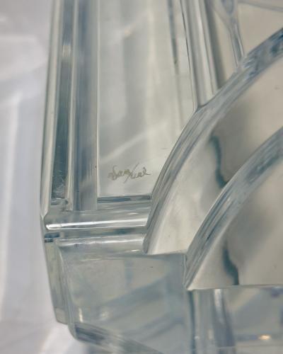 Hivo G Van Teal Hivo Van Teal Lucite Abstract Sculpture Signed 1970