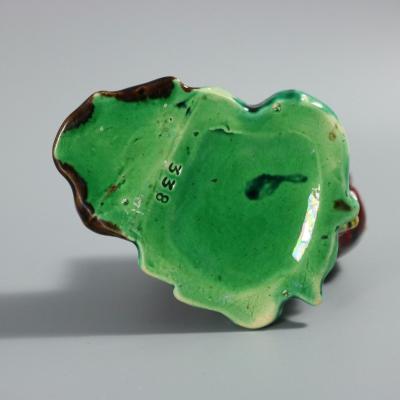 Holdcroft Majolica Boy Climbing Tree Posy Vase