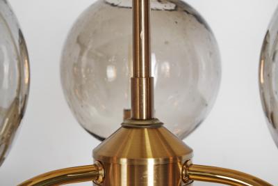 Holger Johansson Holger Johansson Set of 4 Chandeliers with 12 Shades for Westal Sweden 1970s