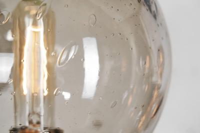 Holger Johansson Holger Johansson Set of 6 Chandeliers with 12 Smoked Glass Shades Sweden 1970s