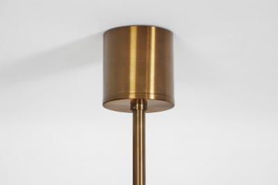 Holger Johansson Holger Johansson Set of 6 Chandeliers with 12 Smoked Glass Shades Sweden 1970s