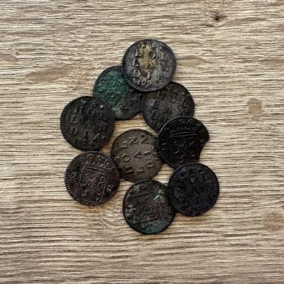 Holland VOC Akerendam 2 stuiver 1724 treasure