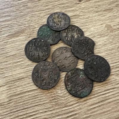 Holland VOC Akerendam 2 stuiver 1724 treasure