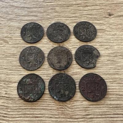 Holland VOC Akerendam 2 stuiver 1724 treasure