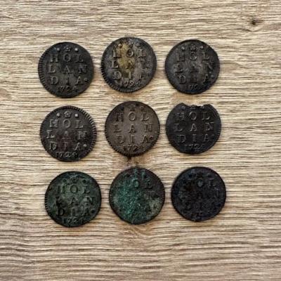 Holland VOC Akerendam 2 stuiver 1724 treasure
