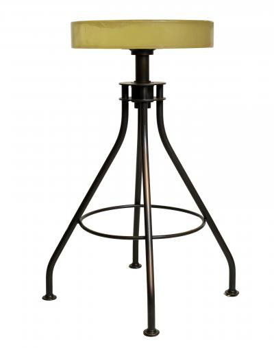 Holly Hunt 2010 Holly Hunt Alison Berger Glass Seat Counter Stools Pair Limited Edition