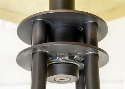 Holly Hunt 2010 Holly Hunt Alison Berger Glass Seat Counter Stools Pair Limited Edition