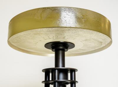 Holly Hunt 2010 Holly Hunt Alison Berger Glass Seat Counter Stools Pair Limited Edition