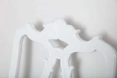 Hollywood Glam White Lacquered Armchair