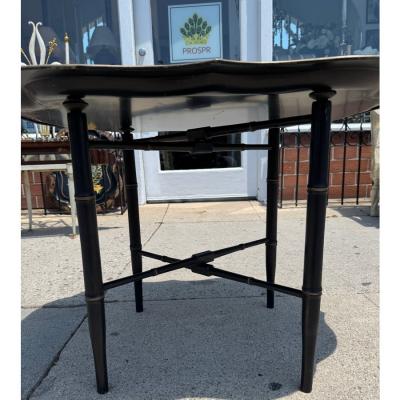 Hollywood Regency Chinoiserie Tole Tray Cocktail Table