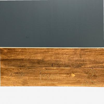 Hollywood Regency Custom Giltwood Mirror Water Gilt Glass USA 21st C 