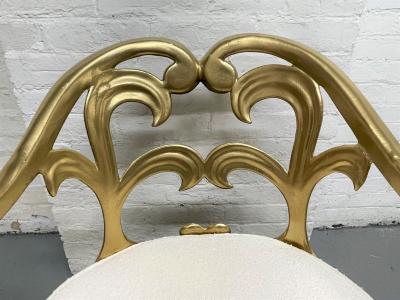 Hollywood Regency Decorative Armchair w Boucl Seat