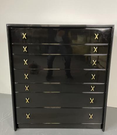 Hollywood Regency Ebony Dresser or Chest Paul Frankl John Stuart Refinished