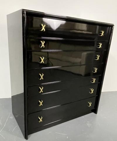 Hollywood Regency Ebony Dresser or Chest Paul Frankl John Stuart Refinished
