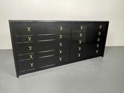 Hollywood Regency Ebony Dresser or Chest Paul Frankl John Stuart Refinished