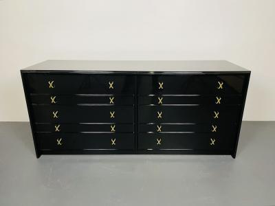 Hollywood Regency Ebony Dresser or Chest Paul Frankl John Stuart Refinished