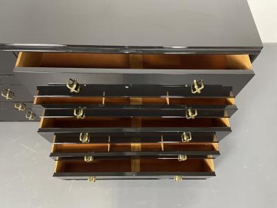 Hollywood Regency Ebony Dresser or Chest Paul Frankl John Stuart Refinished