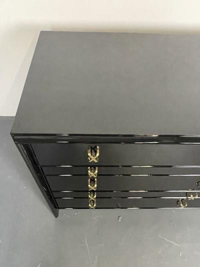 Hollywood Regency Ebony Dresser or Chest Paul Frankl John Stuart Refinished