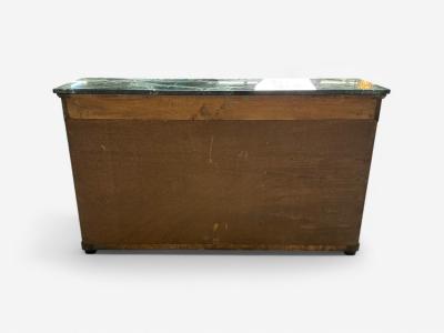 Hollywood Regency Empire Style Satin Black Wood Bronze Credenza 1940s