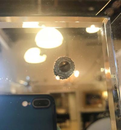 Hollywood Regency Etched Frosted Glass Framed Bevelled Wall or Console Mirror