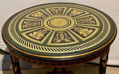 Hollywood Regency French Neoclassical Style glomis Center Table End Table