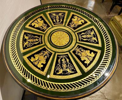 Hollywood Regency French Neoclassical Style glomis Center Table End Table