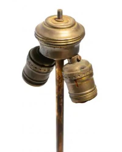 Hollywood Regency Gilt Iron Tall Lamps c 1960s