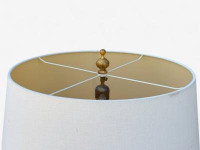 Hollywood Regency Gilt Metal Floral Floor Lamp France 1960s