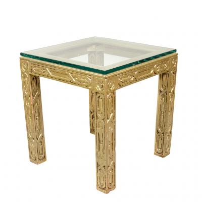 Hollywood Regency Giltwood End Table