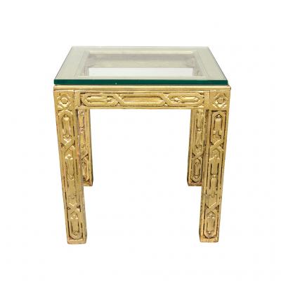 Hollywood Regency Giltwood End Table
