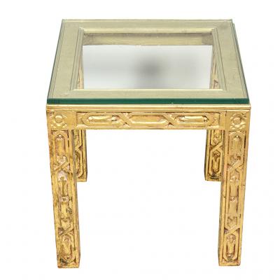 Hollywood Regency Giltwood End Table