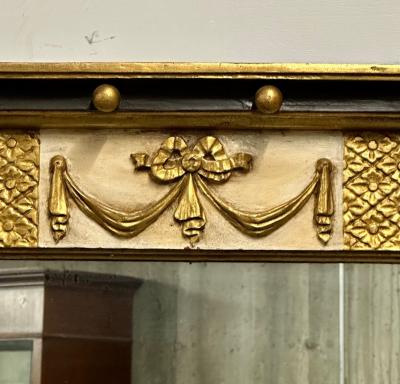 Hollywood Regency Giltwood Mirror Wall Console Mirror Made in Italy