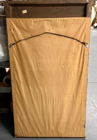 Hollywood Regency Giltwood Mirror Wall Console Mirror Made in Italy