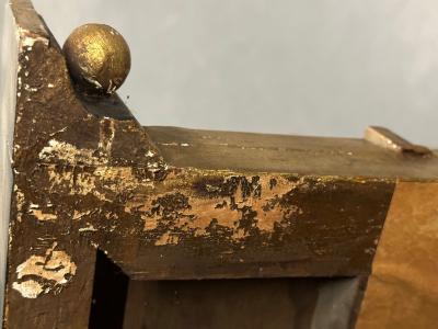 Hollywood Regency Giltwood Mirror Wall Console Mirror Made in Italy