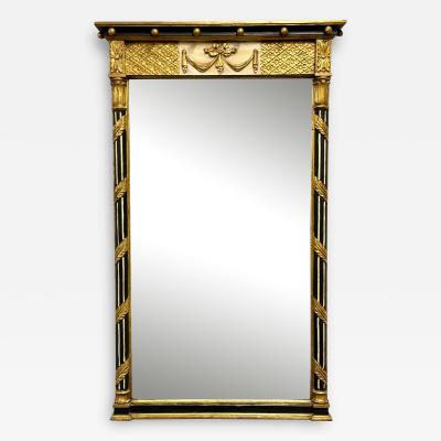 Hollywood Regency Giltwood Mirror Wall Console Mirror Made in Italy
