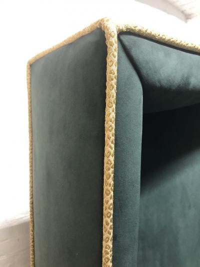 Hollywood Regency High Back Bench