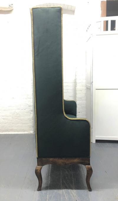 Hollywood Regency High Back Bench