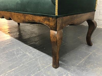 Hollywood Regency High Back Bench