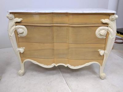 Hollywood Regency Louis XV Commode Nightstands or Dressers by Casaragi a Pair